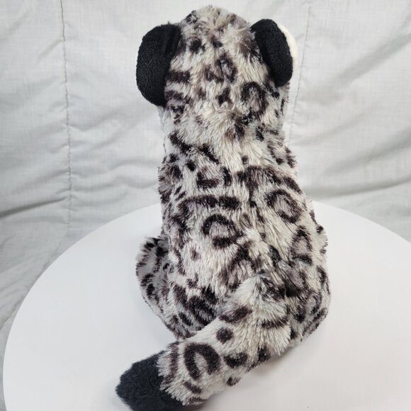 Wild Republic Pittsburgh Zoo Snow Leopard Plush Gray White 10" - Picture 5 of 8
